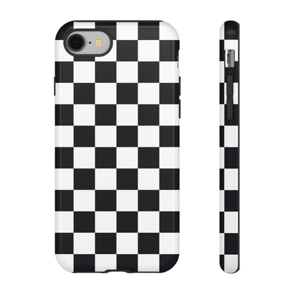 Black & White Checkerboard iPhone Case