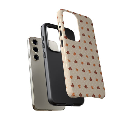 Beige Fall Floral Polka Dot Samsung Case
