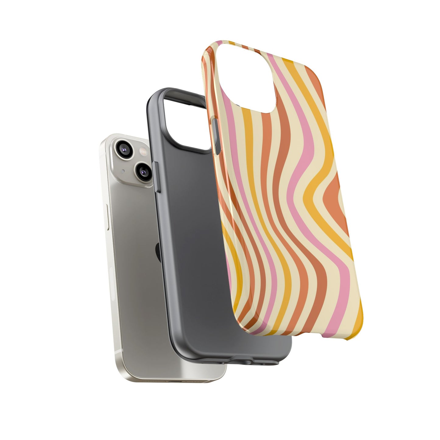 Retro Sunset Wave iPhone Case