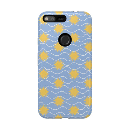 Sunny Waves Blue Google Pixel Case