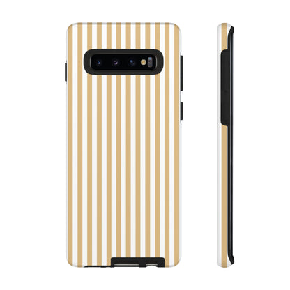 Yellow & White Stripe Samsung Case