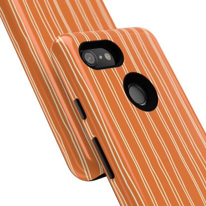 Orange Vertical Stripe Phone Google Pixel Case