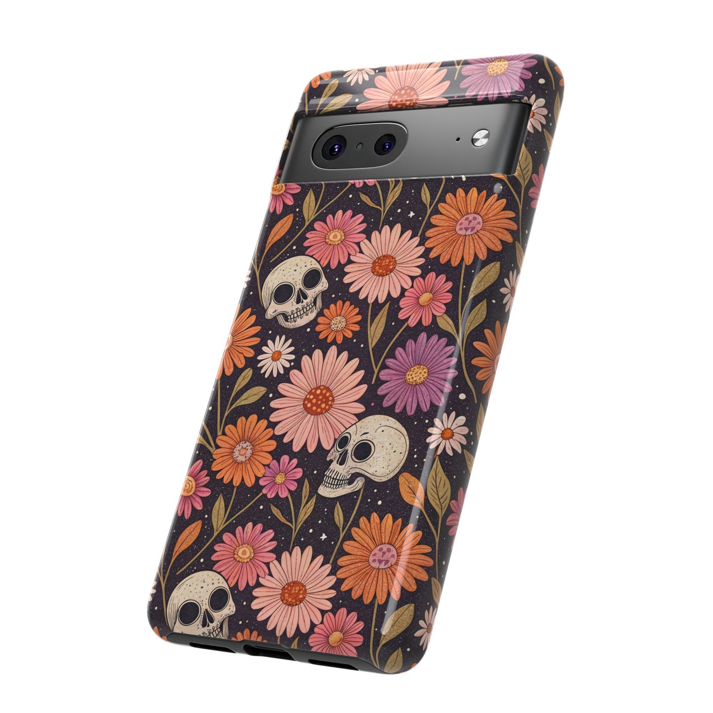 Skulls & Fall Florals Google Pixel Case
