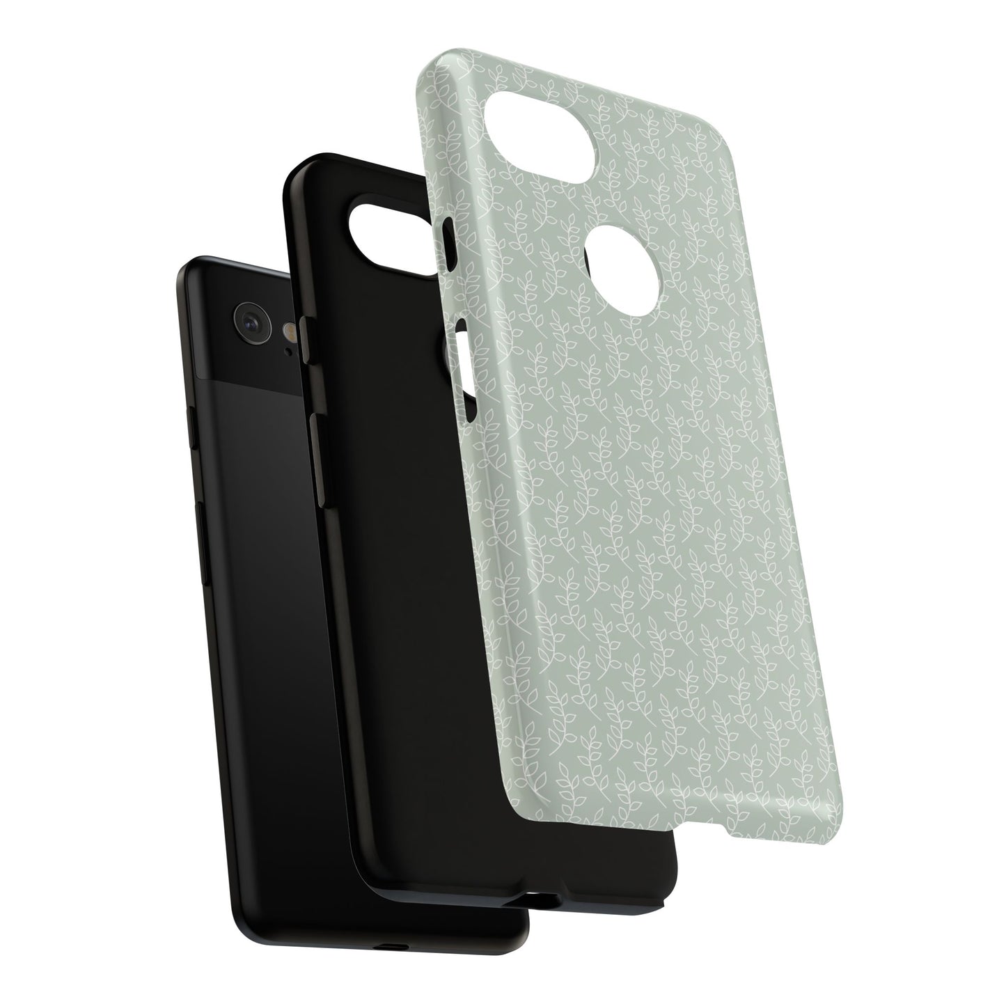 Minimal Leaf Print Google Pixel Case
