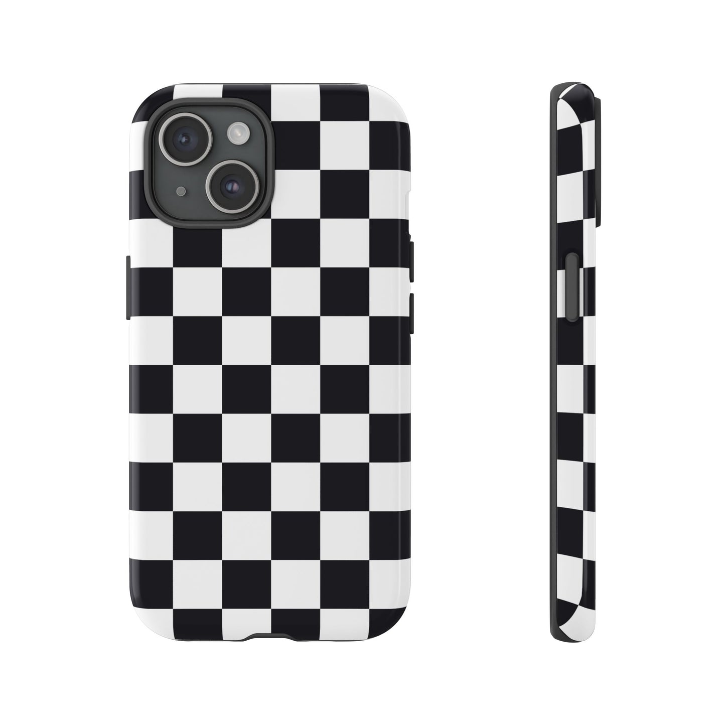 Black & White Checkerboard iPhone Case