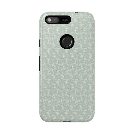 Minimal Leaf Print Google Pixel Case