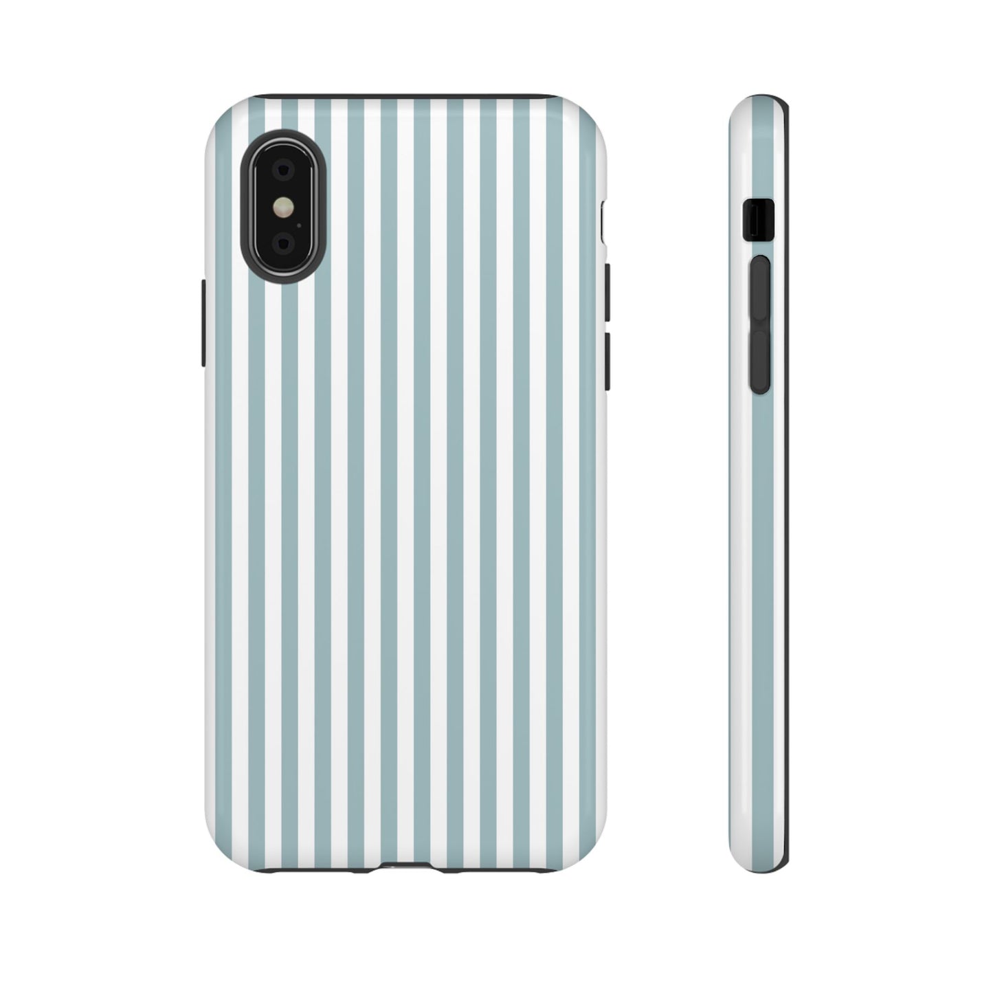 Blue & White Stripe iPhone Case