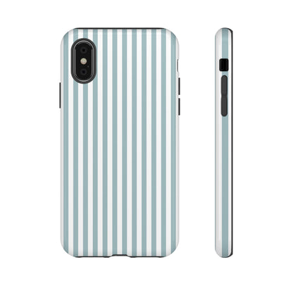 Blue & White Stripe iPhone Case