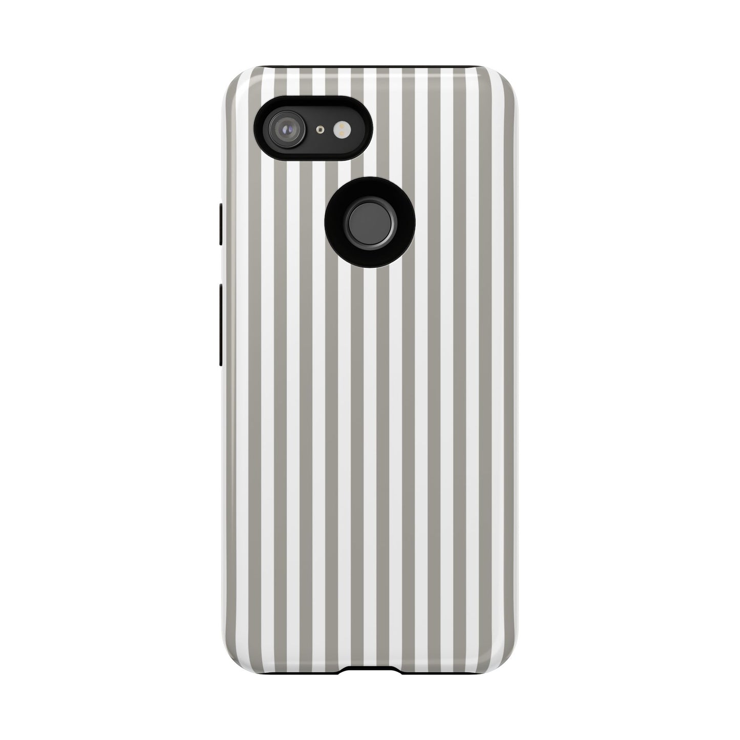Gray & White Stripe Google Pixel Case