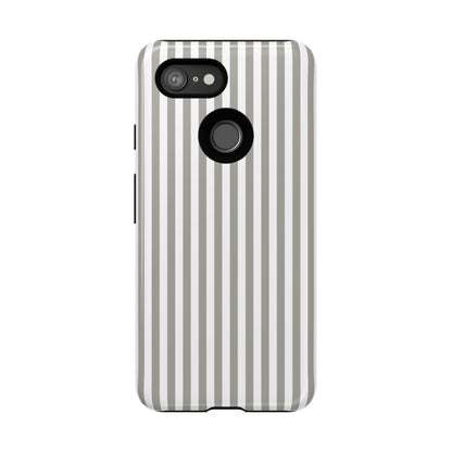 Gray & White Stripe Google Pixel Case