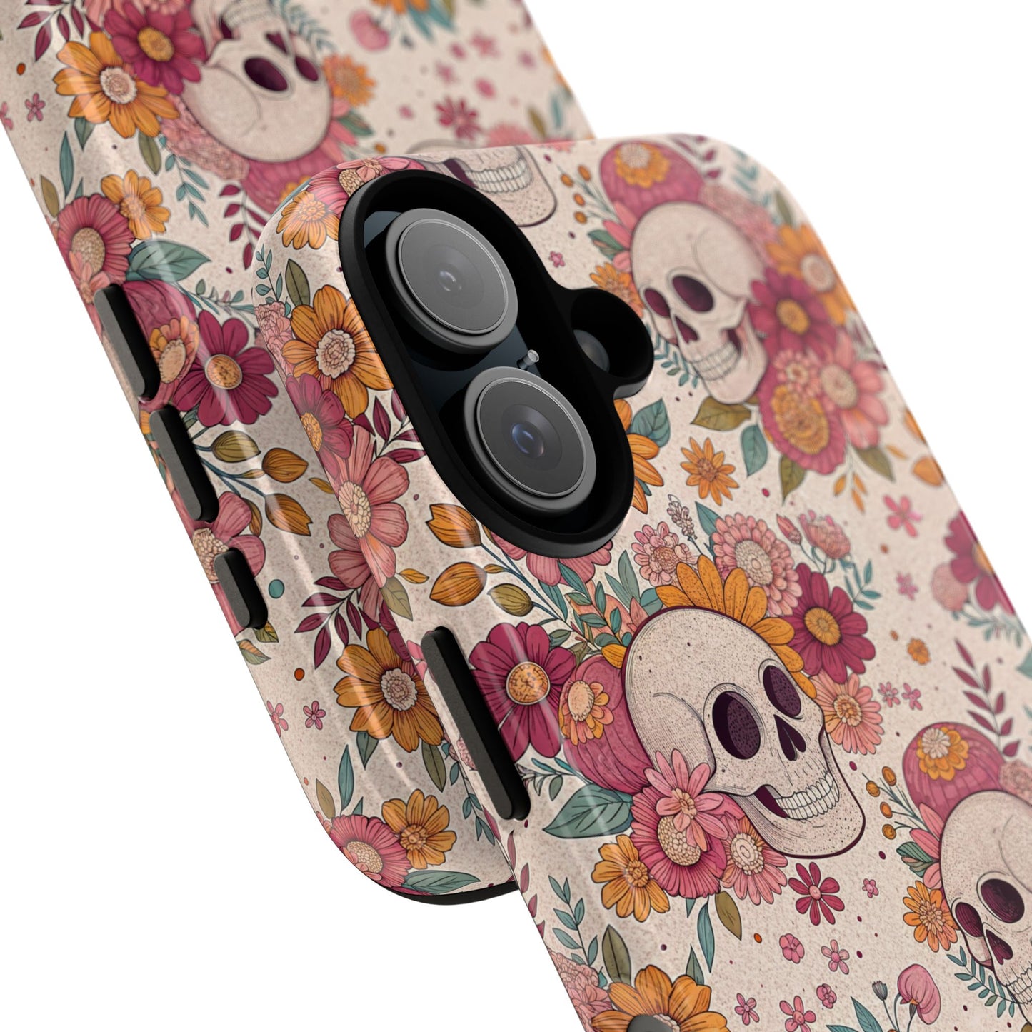 Floral Skull iPhone Case