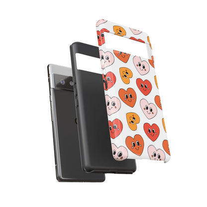Smiley Heart Faces Google Pixel Case