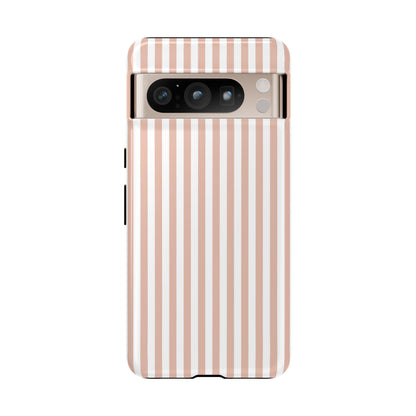 Blush & White Stripe Google Pixel Case