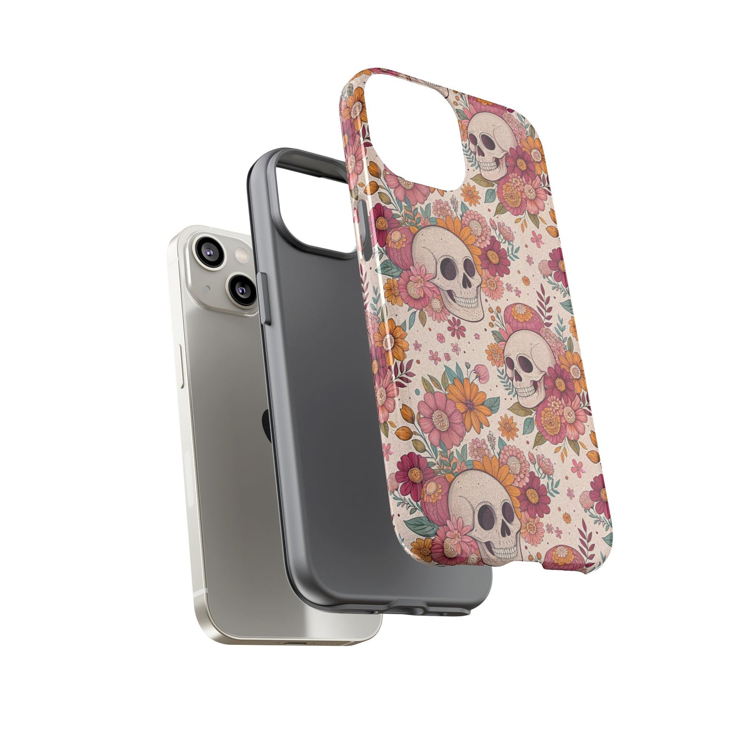 Floral Skull iPhone Case