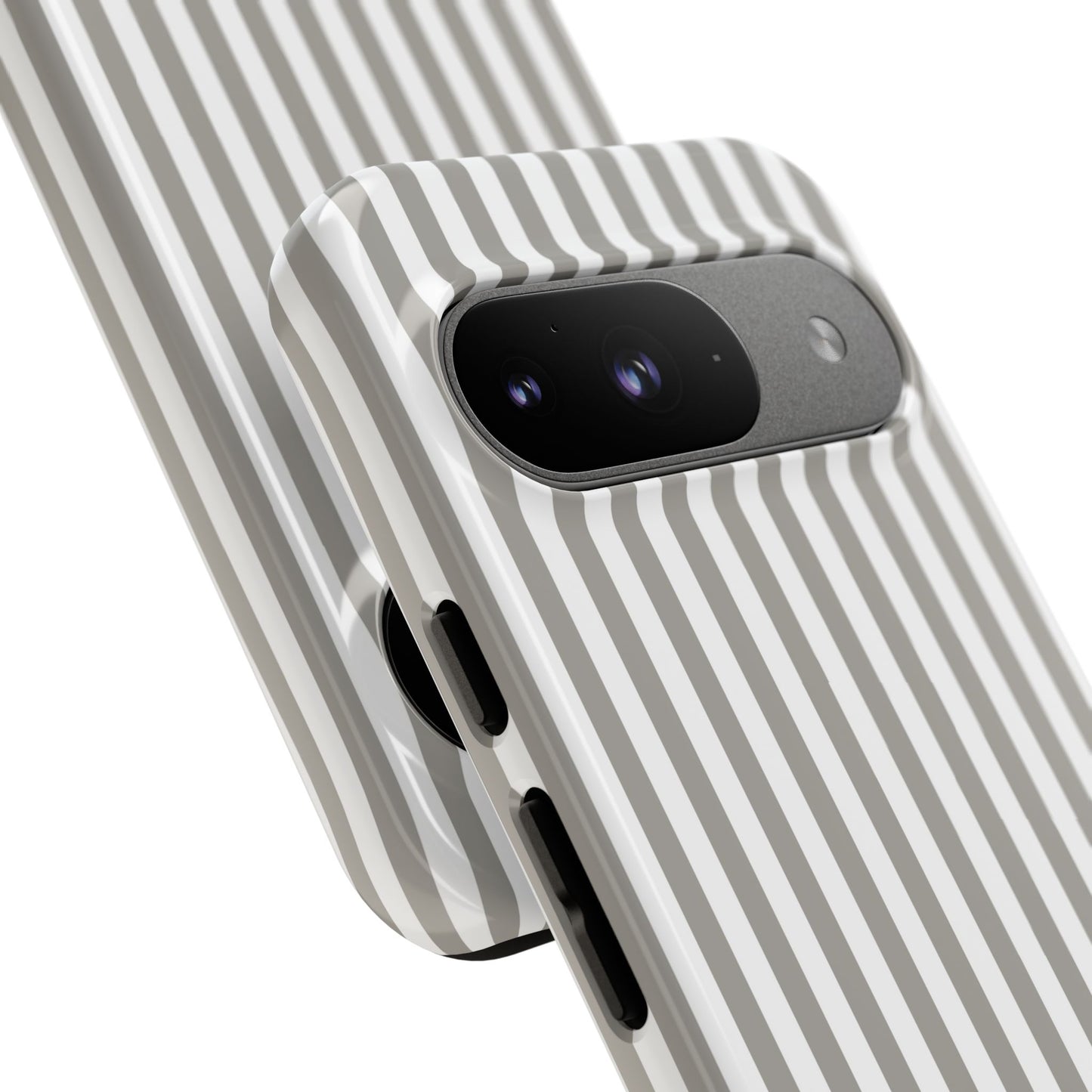 Gray & White Stripe Google Pixel Case
