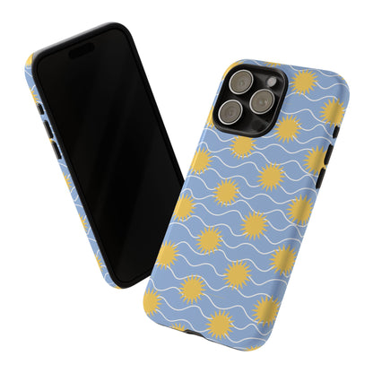 Sunny Waves Blue iPhone Case
