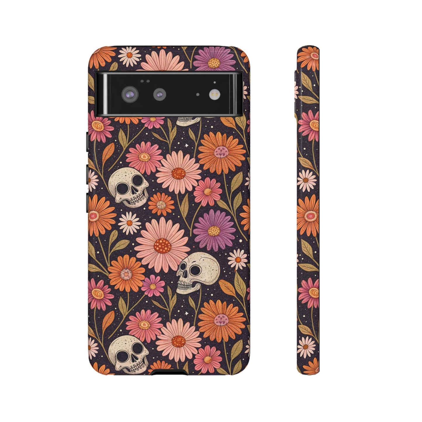 Skulls & Fall Florals Google Pixel Case