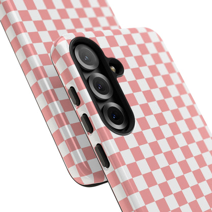 Pink Checkerboard Samsung Case