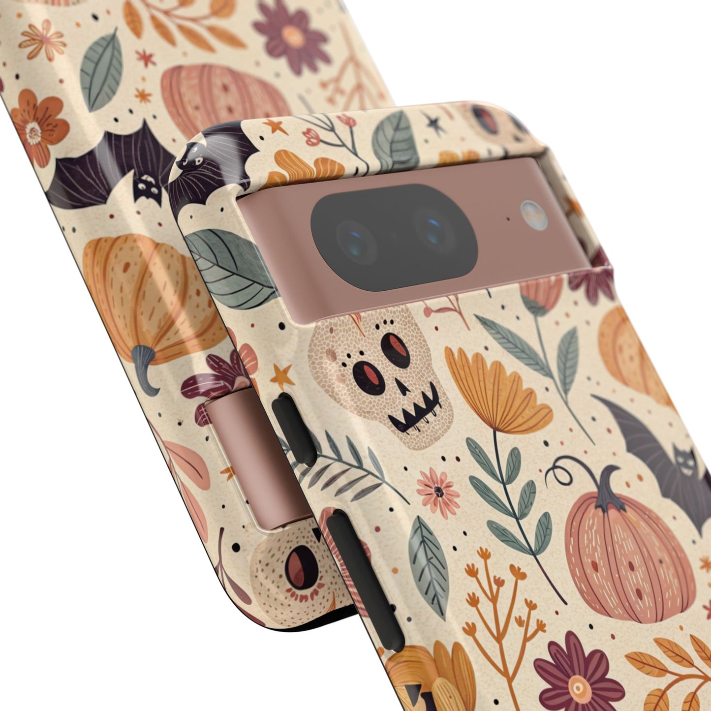 Halloween Skulls & Pumpkins Floral Google Pixel Case