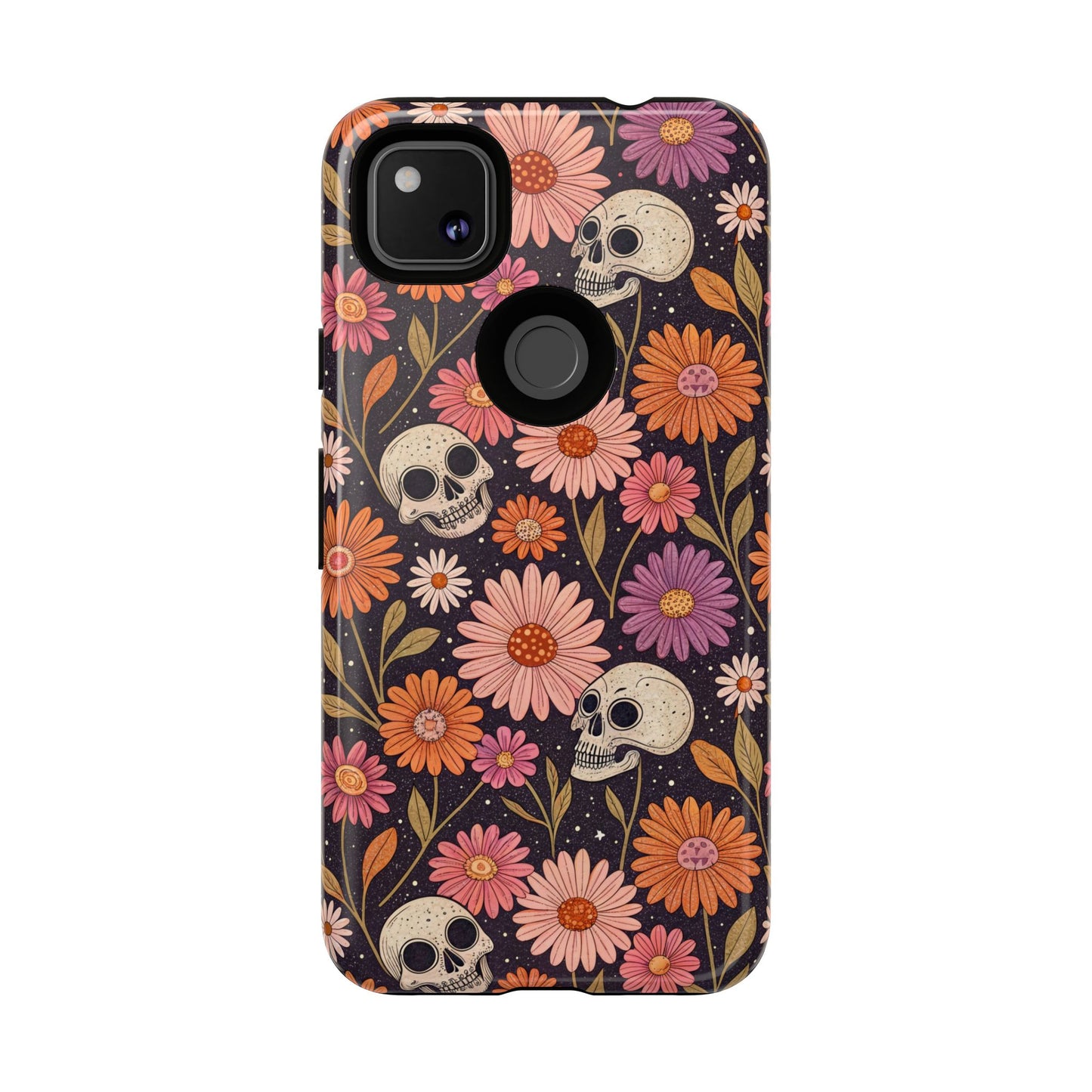 Skulls & Fall Florals Google Pixel Case