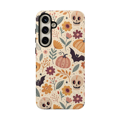 Halloween Skulls & Pumpkins Floral Samsung Case
