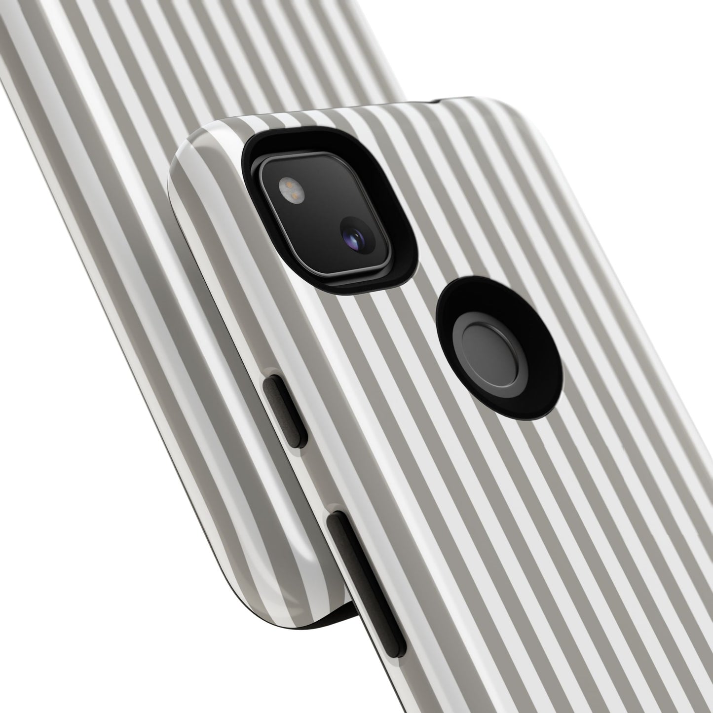Gray & White Stripe Google Pixel Case