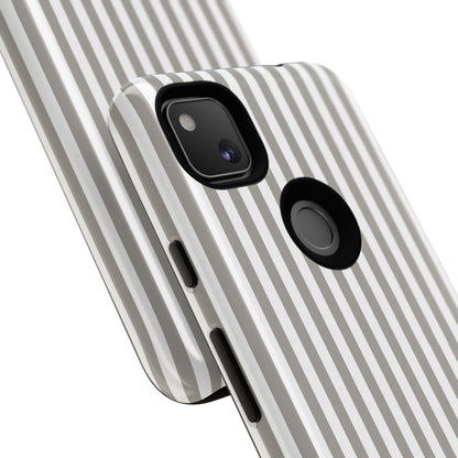 Gray & White Stripe Google Pixel Case