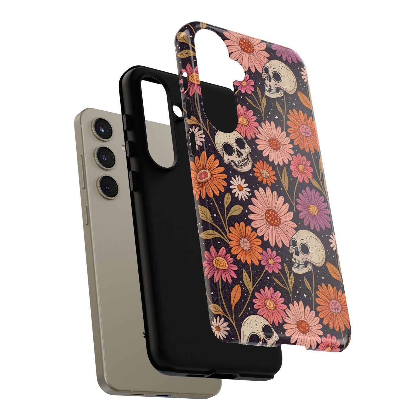 Skulls & Fall Florals Samsung Case