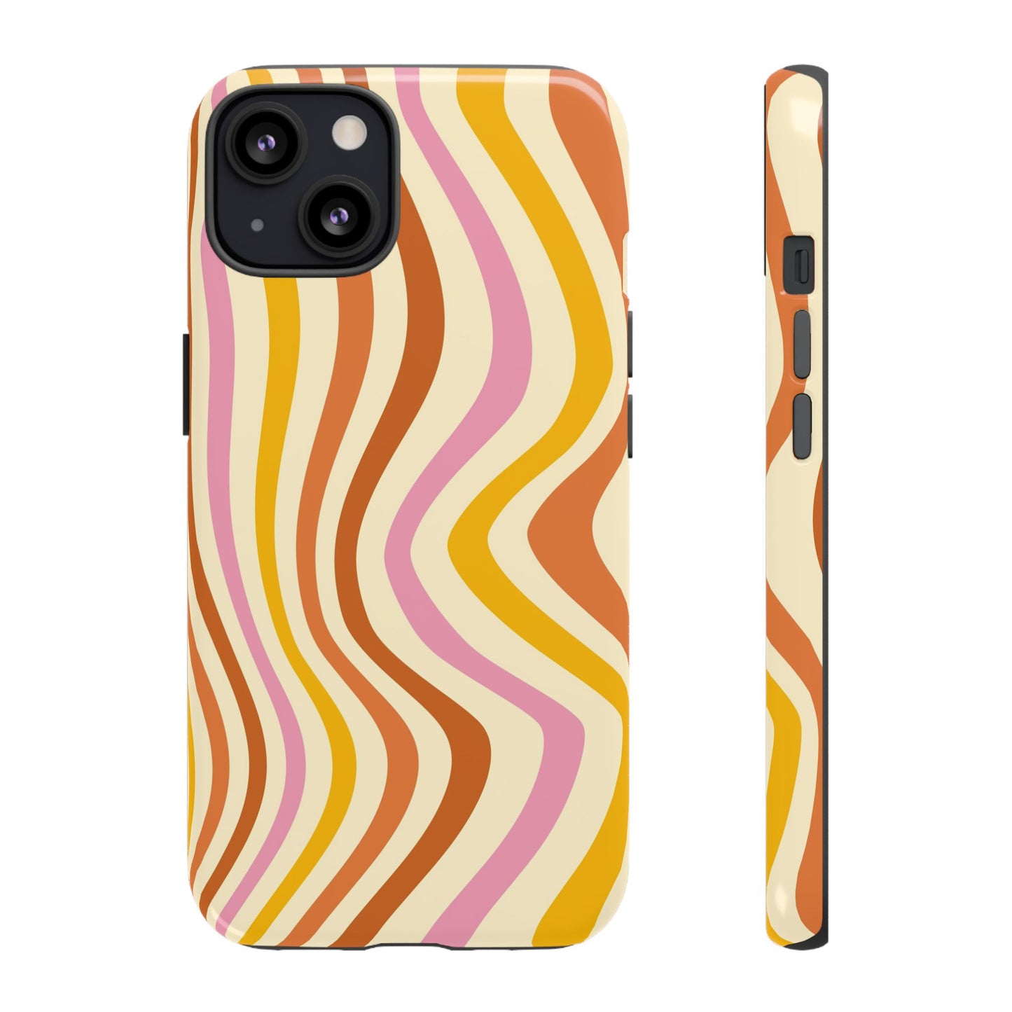 Retro Sunset Wave iPhone Case