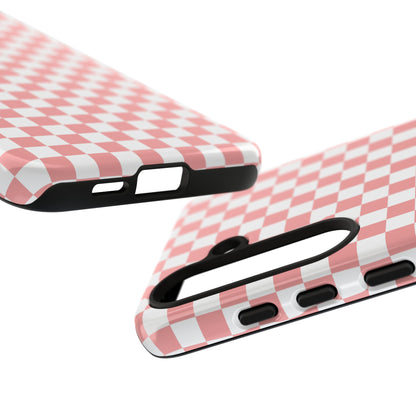 Pink Checkerboard Samsung Case