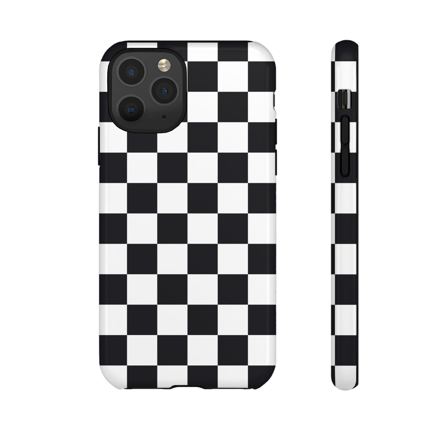 Black & White Checkerboard iPhone Case