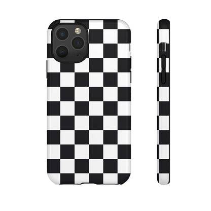 Black & White Checkerboard iPhone Case