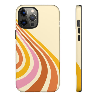 Retro Wave Swirl iPhone Case