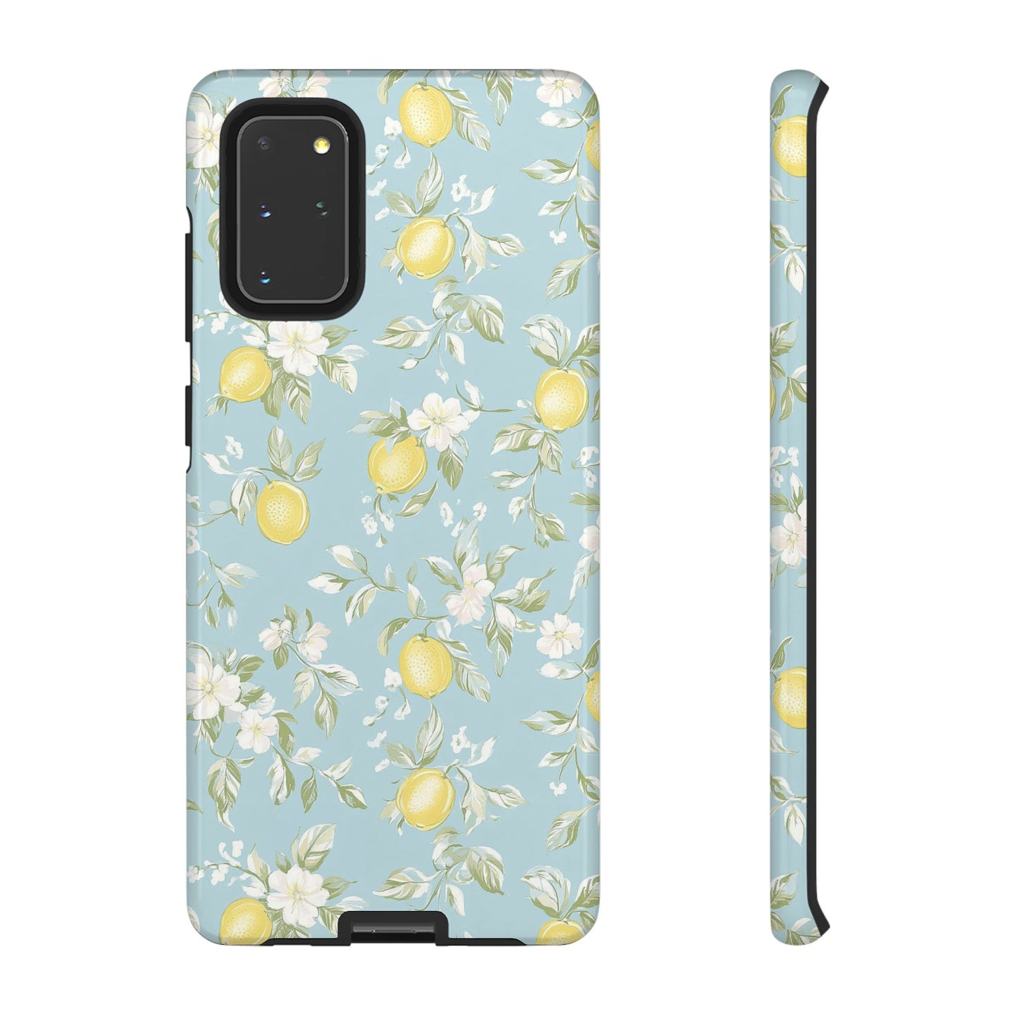 Lemon Blossom Blue Samsung Case