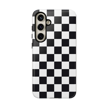 Black & White Checkerboard Samsung Case