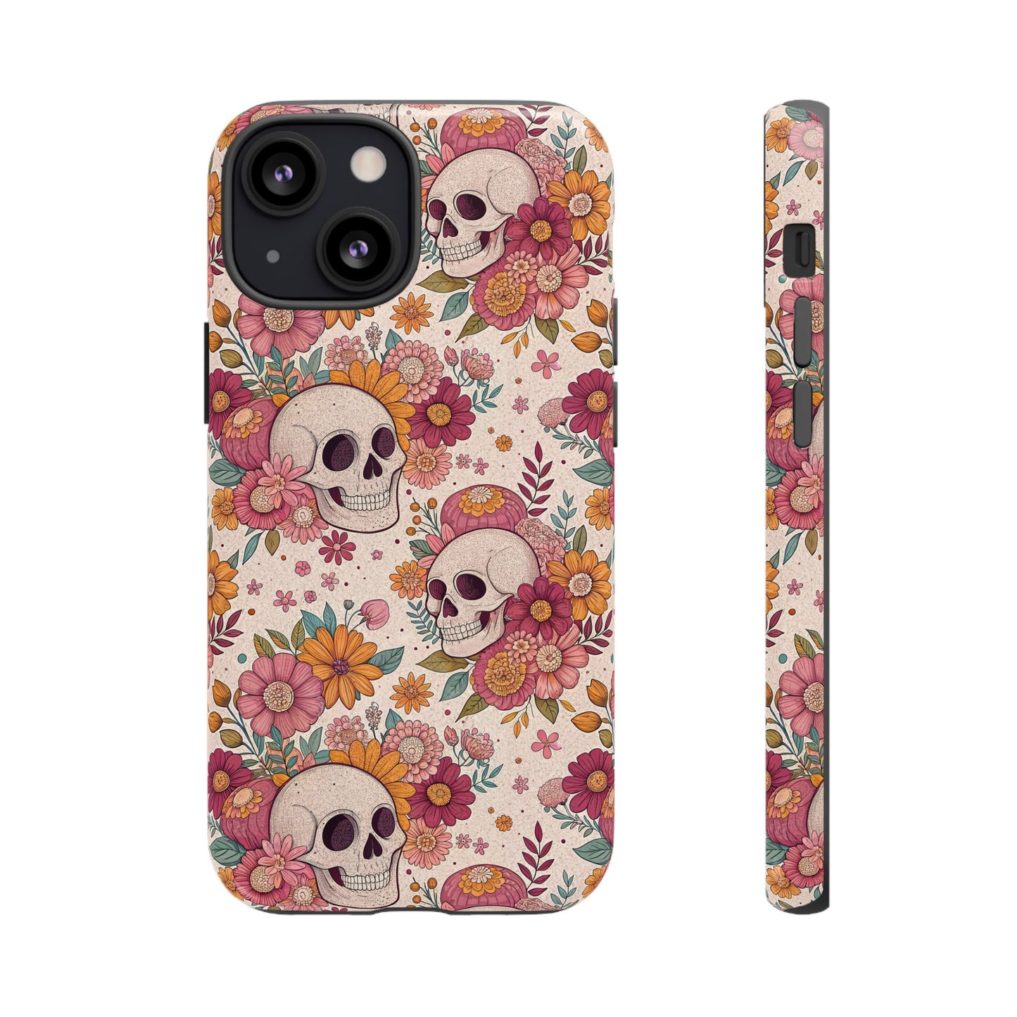 Floral Skull iPhone Case