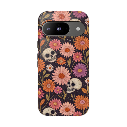 Skulls & Fall Florals Google Pixel Case