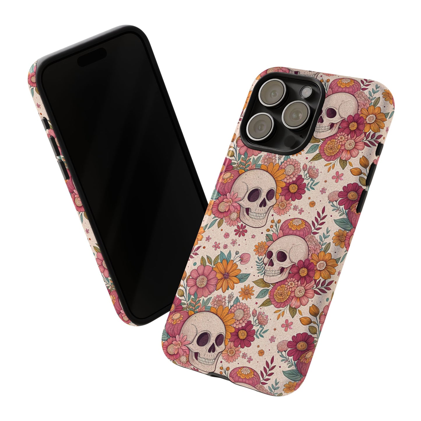 Floral Skull iPhone Case