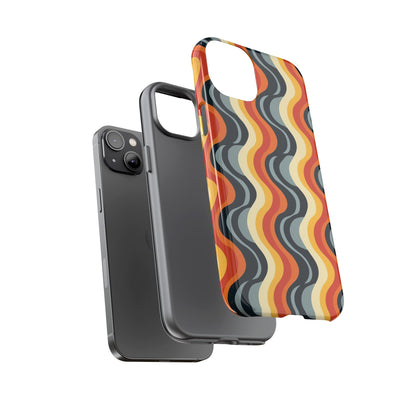 Retro Wavy Stripe iPhone Case