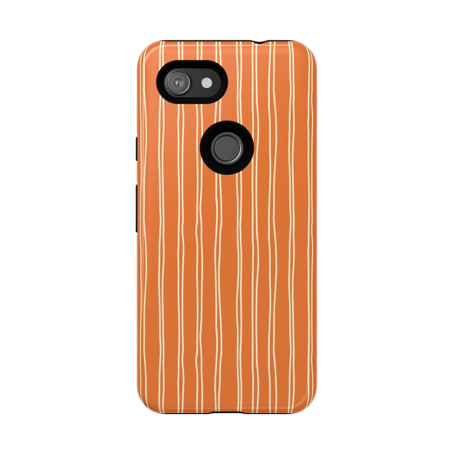 Orange Vertical Stripe Phone Google Pixel Case
