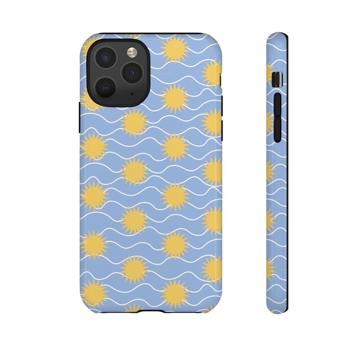 Sunny Waves Blue iPhone Case