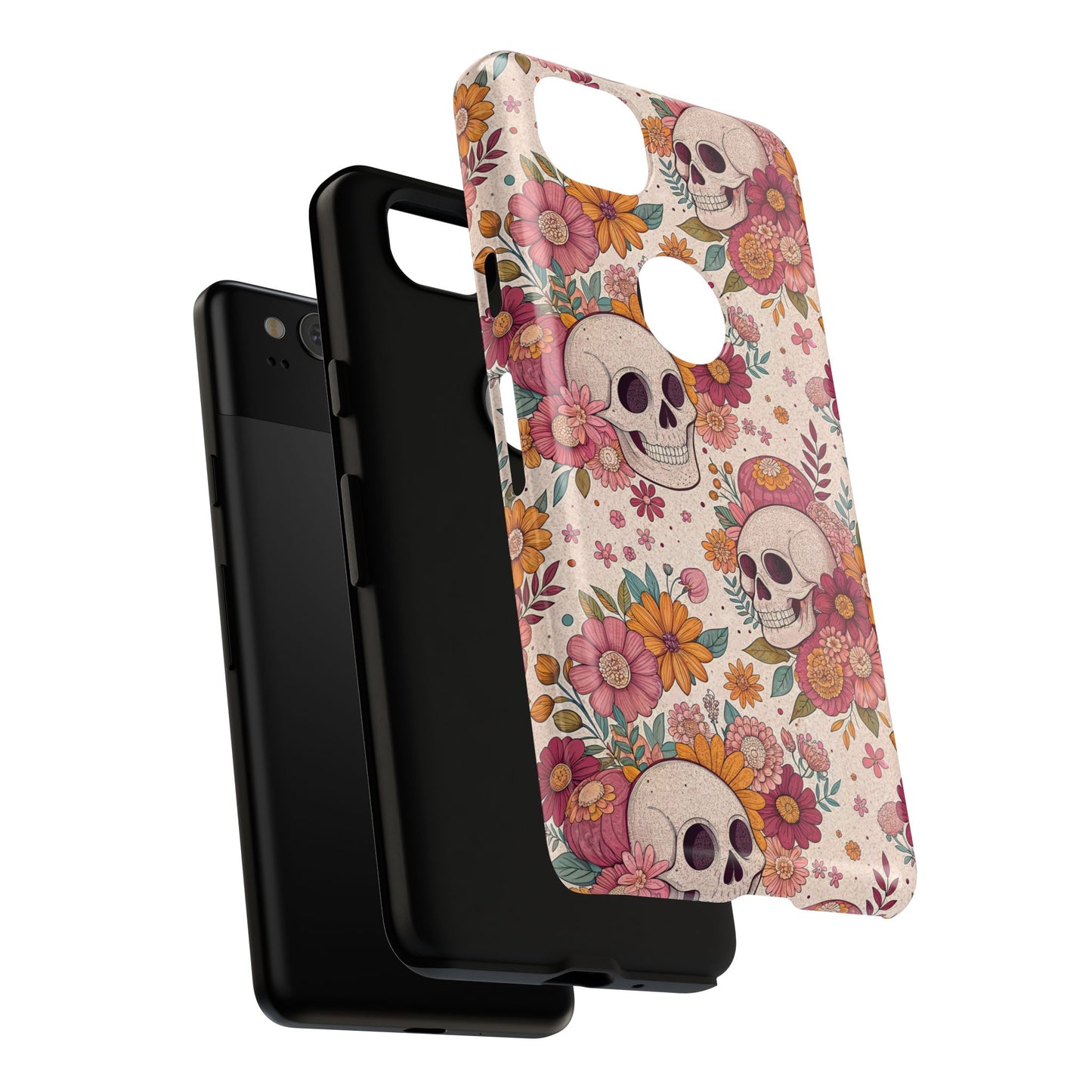 Floral Skull Google Pixel Case