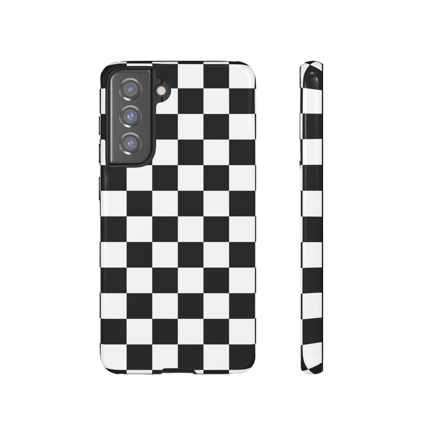 Black & White Checkerboard Samsung Case