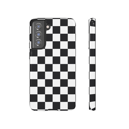 Black & White Checkerboard Samsung Case
