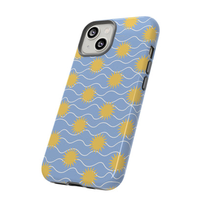 Sunny Waves Blue iPhone Case