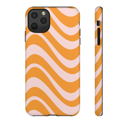 Retro Wavy Stripe iPhone Case