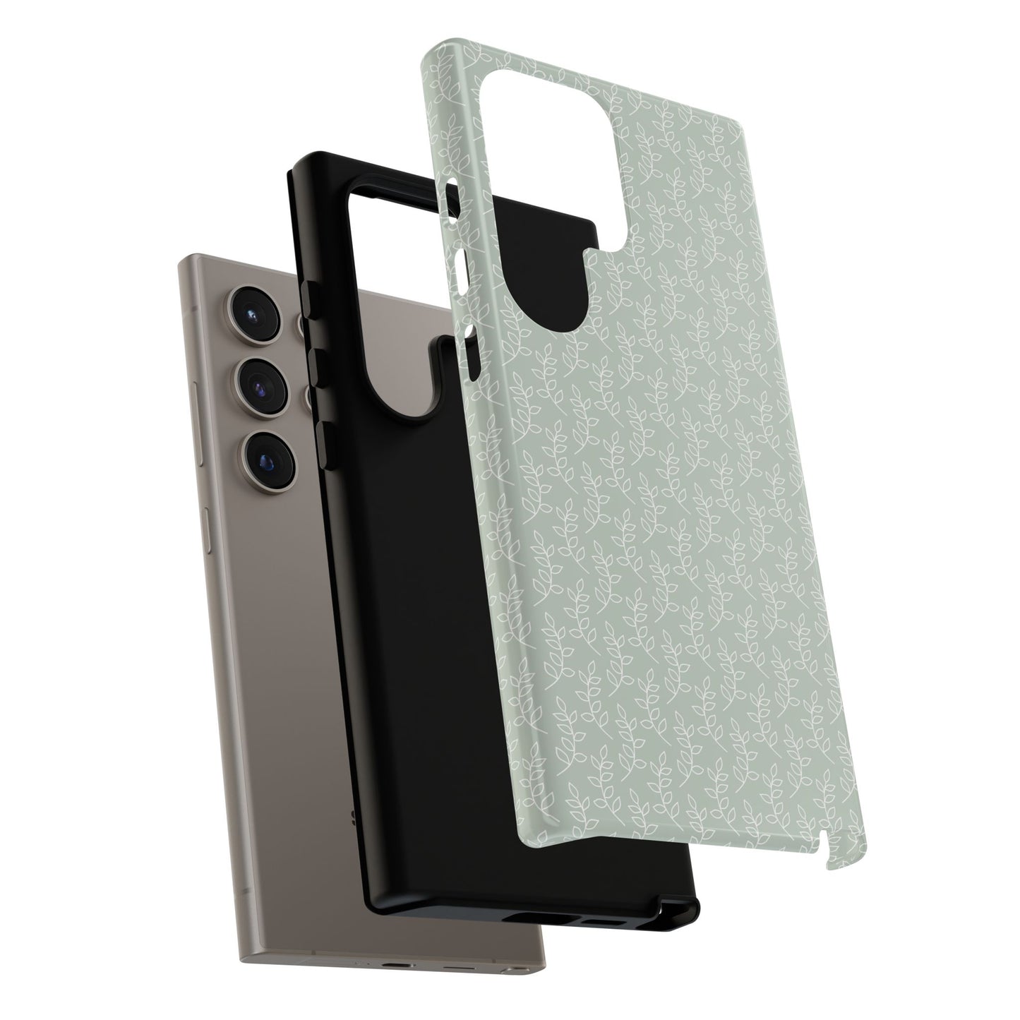 Minimal Leaf Print Samsung Case
