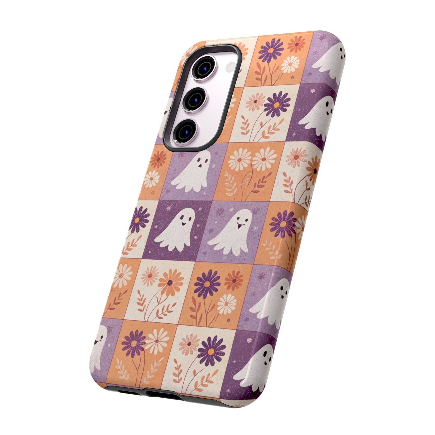 Ghost Floral Checkerboard Samsung Case
