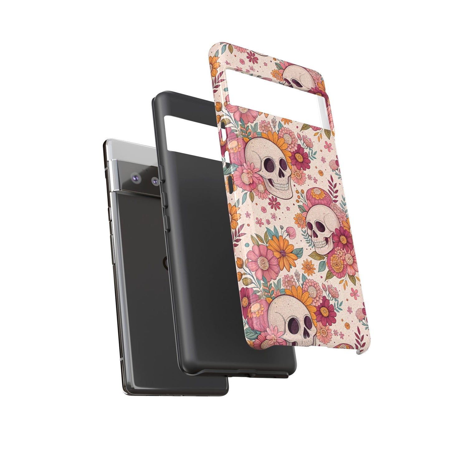 Floral Skull Google Pixel Case