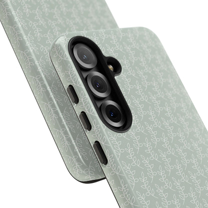 Minimal Leaf Print Samsung Case